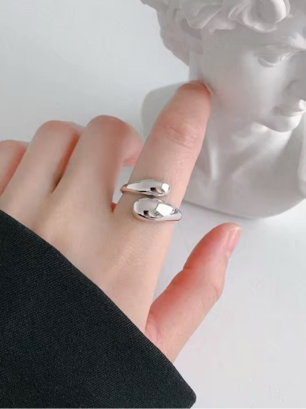 Silver Chunky Open Band Ring
